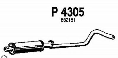 FENNO p4305 -  Средний глушитель выхлопных газов
