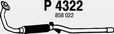 FENNO p4322 -  Труба выхлопного газа