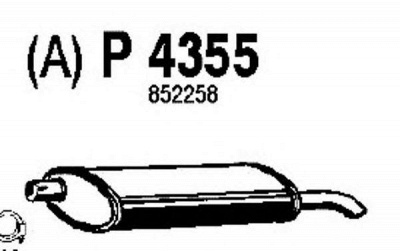 FENNO p4355 -  Глушитель выхлопных газов конечный
