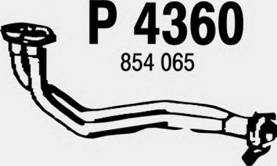 FENNO p4360 -  Труба выхлопного газа