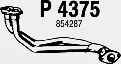 FENNO p4375 -  Труба выхлопного газа