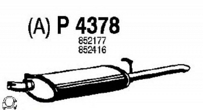 FENNO p4378 -  Глушитель выхлопных газов конечный