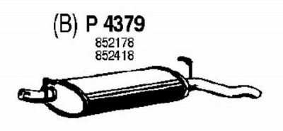 FENNO p4379 -  Глушитель выхлопных газов конечный