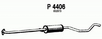 FENNO p4406 -  Средний глушитель выхлопных газов