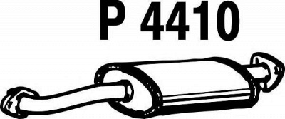 FENNO p4410 -  Средний глушитель выхлопных газов