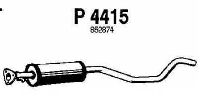 FENNO p4415 -  Средний глушитель выхлопных газов