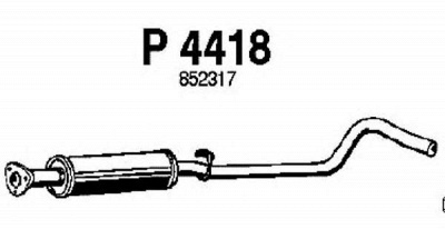 FENNO p4418 -  Средний глушитель выхлопных газов