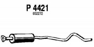 FENNO p4421 -  Средний глушитель выхлопных газов