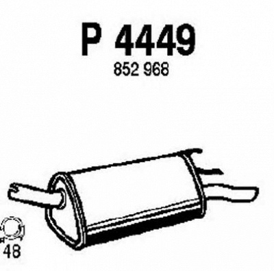 FENNO p4449 -  Глушитель выхлопных газов конечный