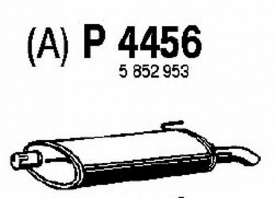 FENNO p4456 -  Глушитель выхлопных газов конечный