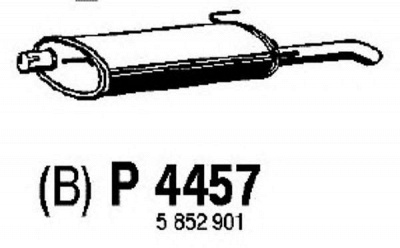 FENNO p4457 -  Глушитель выхлопных газов конечный