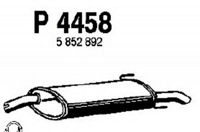 FENNO p4458 -  Глушитель выхлопных газов конечный