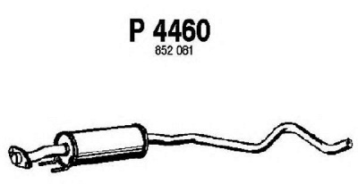 FENNO p4460 -  Средний глушитель выхлопных газов