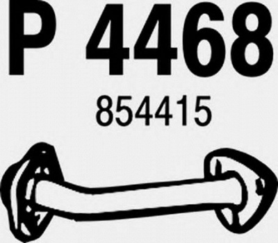 FENNO p4468 -  Труба выхлопного газа