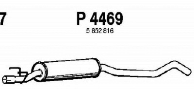 FENNO p4469 -  Средний глушитель выхлопных газов