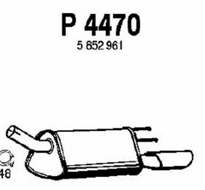 FENNO p4470 -  Глушитель выхлопных газов конечный