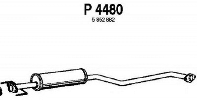 FENNO p4480 -  Средний глушитель выхлопных газов