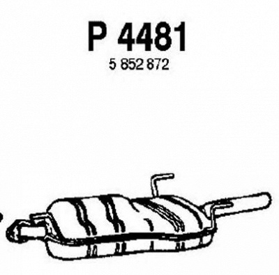 FENNO p4481 -  Глушитель выхлопных газов конечный