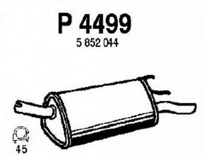 FENNO p4499 -  Глушитель выхлопных газов конечный