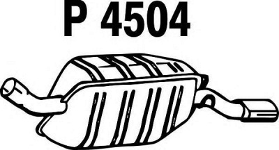 FENNO p4504 -  Глушитель выхлопных газов конечный
