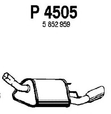 FENNO p4505 -  Глушитель выхлопных газов конечный