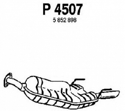 FENNO p4507 -  Глушитель выхлопных газов конечный