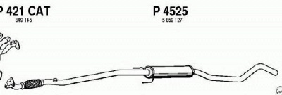 FENNO p4525 -  Средний глушитель выхлопных газов
