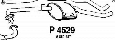 FENNO p4529 -  Средний глушитель выхлопных газов