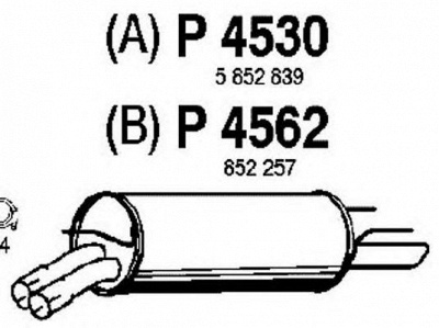 FENNO p4530 -  Глушитель выхлопных газов конечный
