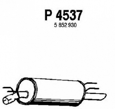 FENNO p4537 -  Глушитель выхлопных газов конечный
