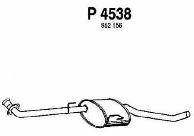 FENNO p4538 -  Средний глушитель выхлопных газов