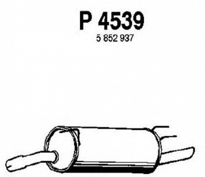 FENNO p4539 -  Глушитель выхлопных газов конечный