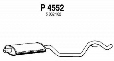 FENNO p4552 -  Средний глушитель выхлопных газов