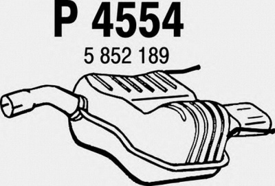 FENNO p4554 -  Глушитель выхлопных газов конечный
