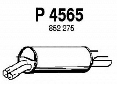 FENNO p4565 -  Глушитель выхлопных газов конечный