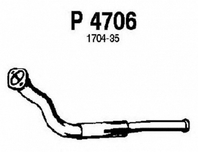 FENNO p4706 -  Труба выхлопного газа