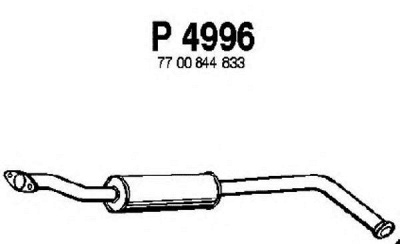 FENNO p4996 -  Средний глушитель выхлопных газов