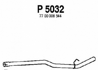 FENNO p5032 -  Труба выхлопного газа