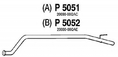 FENNO p5052 -  Труба выхлопного газа