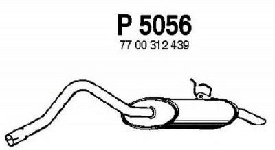 FENNO p5056 -  Глушитель выхлопных газов конечный