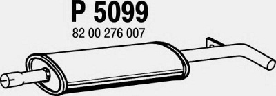 FENNO p5099 -  Средний глушитель выхлопных газов