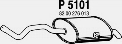 FENNO p5101 -  Глушитель выхлопных газов конечный