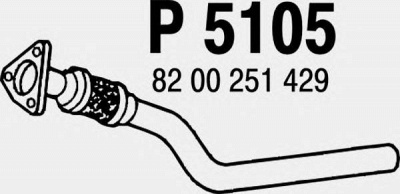 FENNO p5105 -  Труба выхлопного газа