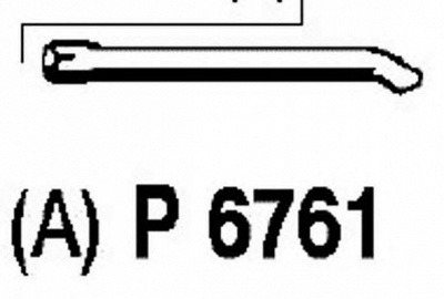 FENNO p6761 -  Труба выхлопного газа