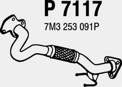 FENNO p7117 -  Труба выхлопного газа
