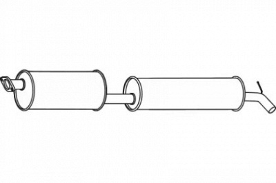 FENNO p72042 -  Средний глушитель выхлопных газов
