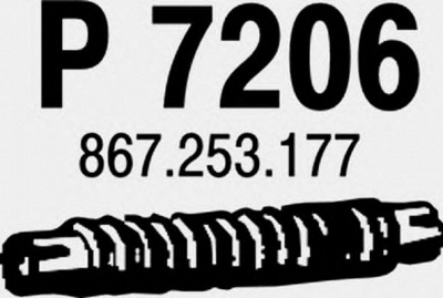 FENNO p7206 -  Труба выхлопного газа
