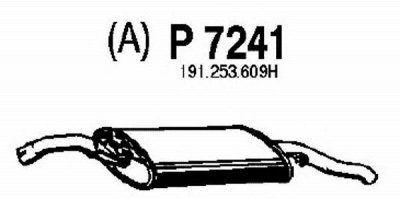 FENNO p7241 -  Глушитель выхлопных газов конечный