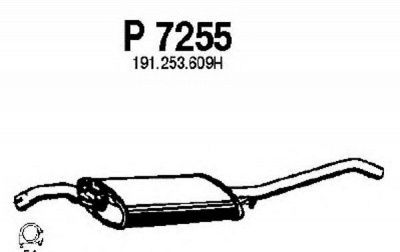 FENNO p7255 -  Глушитель выхлопных газов конечный