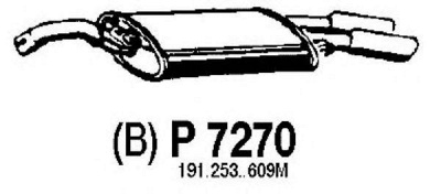 FENNO p7270 -  Глушитель выхлопных газов конечный